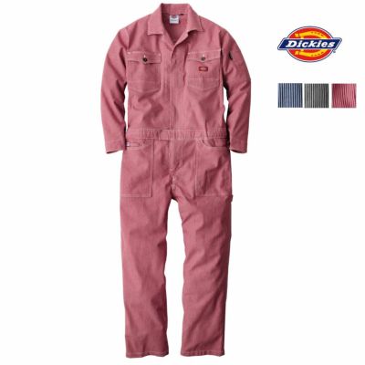 5L】D-716 Dickies ディッキーズ つなぎ ヒッコリーツナギ 作業着